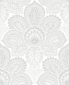 2861-25730 - Triumph Off White Medallion Wallpaper