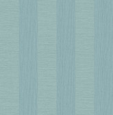 2908-25309 - Intrepid Aqua Faux Grasscloth Stripe Wallpaper