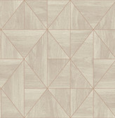 2908-25324 - Cheverny Cream Geometric Wood Wallpaper