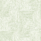 2964-25954 - Merritt Green Geometric Wallpaper