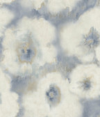 EV3964 - Blended Floral Blue Wallpaper