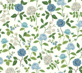 RF7543 - Roses Blue Wallpaper
