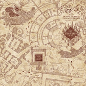 RMK12435RL - Harry Potter Marauder's Map Peel & Stick Wallpaper