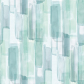 RMK12316RL - Watercolor Glass Blue Peel & Stick Wallpaper