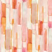 RMK12315RL - Watercolor Glass Pink Peel & Stick Wallpaper