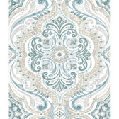 RMK11936WP - Bohemian Damask Yellow Peel & Stick Wallpaper