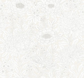 BW3921 - Wood Block Blooms Cream Wallpaper