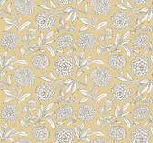 VP1364 - Chatsworth Garden Butter Floral Trail Wallpaper