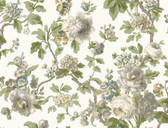 VP1353 - Beatrix Neutral Vintage Floral Wallpaper