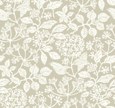 VP1344 - Rowen Taupe Botanical Wallpaper
