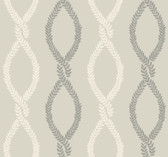 VP1323 - Laureate Grey Vine Trellis Wallpaper