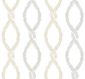 VP1322 - Laureate Neutral Vine Trellis Wallpaper