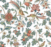 VP1316 - Parterre Coral Jacobean Wallpaper