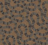 AB3001 - Ophidia Brown Wallpaper