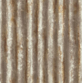 2922-22334 - Kirkland Rust Corrugated Metal Wallpaper