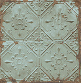 2922-22331 - Donahue Turquoise Tin Ceiling Wallpaper