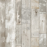 2922-24054 - Deena Light Grey Weathered Wood Wallpaper