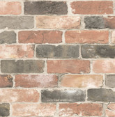2922-22320 - Rustin Red Reclaimed Bricks Wallpaper