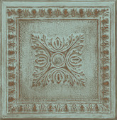 2922-24032 - Hillman Turquoise Ornament Tin Tile Wallpaper