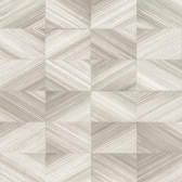 2922-25377 - Stratum Taupe Geometric Wood Wallpaper