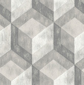 2922-22306 - Clarabelle Grey Rustic Wood Tile Wallpaper