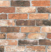 2922-22300 - Rustin Rust Reclaimed Bricks Wallpaper