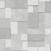 2922-25353 - Duchamp Silver Metallic Squares Wallpaper