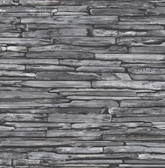 2922-22352 - McGuire Grey Stacked Slate Wallpaper