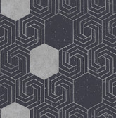2902-25547 - Momentum Navy Geometric Wallpaper