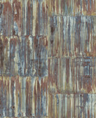 2540-24064 - Patina Multicolor Metal Wallpaper