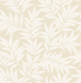 2970-26125 - Morris Taupe Leaf Wallpaper