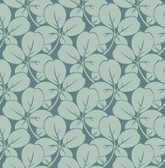 2970-26108 - Robert Aqua Clover Wallpaper