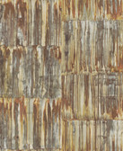 2540-24063 - Patina Panels Copper Metal Wallpaper
