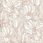 2970-87358 - Selwyn Copper Floral Wallpaper