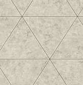 2540-24014 - Polished Concrete Off White Geometric Wallpaper