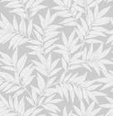 2970-26124 - Morris Light Grey Leaf Wallpaper