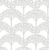 2970-26110 - Dawson Light Grey Magnolia Tree Wallpaper