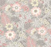 2970-87536 - Voysey Pink Floral Wallpaper