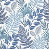 2901-87505 - Palomas Blue Botanical Wallpaper