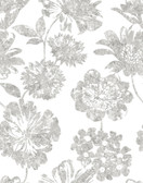 2901-25416 - Folia Taupe Floral Wallpaper
