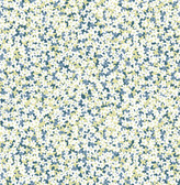 2901-25445 - Giverny Blue Miniature Floral Wallpaper