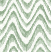 2901-25406 - Bargello Green Faux Grasscloth Wave Wallpaper