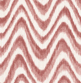 2901-25405 - Bargello Red Faux Grasscloth Wave Wallpaper