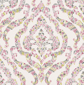 2901-25402 - Featherton Pink Floral Damask Wallpaper