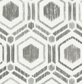 2901-25432 - Borneo Taupe Geometric Grasscloth Wallpaper