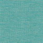 2969-24118 - Exhale Turquoise Woven Texture Wallpaper