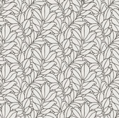 2971-86322 - Coraline White Leaf Wallpaper