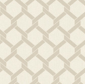 2971-86311 - Payton Beige Hexagon Trellis Wallpaper