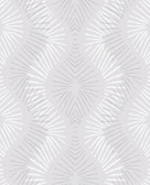 2793-87327 - Feliz Silver Beaded Ogee Wallpaper