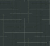 4198-83478 - Wylie Teal Dotted Gridlines Wallpaper